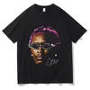 Rappeur Young Thug Green Rare Tee Shirt Male Hip Hop rétro à manches courtes T-shirts Men Femmes Shirt surdimensionnées