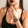 Link pulseiras escuro doce legal multicamadas única mão decoração pulseira para mulheres punk aranha malha personalidade corrente acessórios de halloween