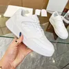 Designer casual schoenen JANE TRIOMPHE Trainers Heren Dames BLOCK Wedge Leather Sneakers Kalfsleer Dikke Zolen Rubberen Schoenen