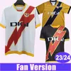 2023 24 Rayo Vallecano Heren Voetbalshirts ISI BEBE TREJO VALENTIN ALVARO GARCIA Thuis Uit 3e Voetbalshirts Korte Mouw Uniformen