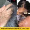 Peluca de cabello humano con encaje Frontal HD liso 13x4 13x6 pelucas con cierre 4x4 malasio prearrancado para mujeres pelucas frontales de encaje transparente