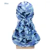 Baretten Moslim Camouflage Print Durag Lange Staart Doen Rag Head Wrap Piraat Hoed Chemo Caps Haarband Bandana 8 Kleuren voor Kiezen