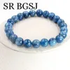 Bangle 8 9mm Groothandel Sieraden Natuurlijke Edelstenen Steen Verstelbare AAA Kyanite Vrouwen Armband 7 8 inch 230828