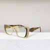 Kadınlar için Tasarımcı Güneş Gözlüğü Erkekler P Kişiselleştirilmiş Literatür ve Sanat Çok yönlü Çerçeve Optik Gözlük PR84WV Erkek Boş Zaman Düz lens Derecelerle donatılabilir
