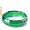 Bracelet d'agate verte d'agate vert naturel