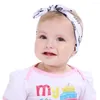 Accessoires pour cheveux 10 pièces/lot fille flèche plume impression bandes supérieures bandeau doux Turban bandeaux d'oreille enfants