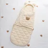 Koce zimowe ciepłe śpiwór śpiwory uroczy niedźwiedź bawełniany koc dziecięcy gaddle regulowany sen snu do pościeli urodzeniowych 0-6m