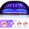 Nail Dryers Nail Dryer Nail Drying Lamp 57 LEDs 300W LED UV Light For Drying All Gel Nail Polish Professional Manicure Pedicure Epuipment x0828