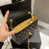 Klassieke Mini Flap Square Bags Frankrijk Dames Designer Luxe Lamsleer Gouden Bal Verstelbare Schouderriem Crossbody Handtassen 20CM