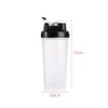 Bottiglie d'acqua Sport portatile Shaker Bottiglia Succo Milkshake Proteine in polvere Miscelazione a tenuta Shake Cup con palline Bpa Fitness Drinkware Dhru3