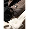 Trenchs pour hommes Automne Long Double Boutonnage Hommes Coupe-Vent Vintage Manteau De Mode Veste Business Casual Solide Lâche Pardessus C20