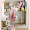 Water Bottles 700Ml High Aesthetic Liner Students Female Straw Cup Drop-Proof Heat-Resistant Portable Tea Summer Large-Capacity Cups