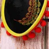 Berets 3 szt. Festykalna słoma kapelusz mini sombreross po folk w stylu mexico sombrero dziecko sombreros