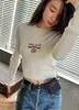 Sweter Blobierzy Damskie projektantki Allover List Quality Technotki Krótkie swetry Wydrukowano Otton Knit Crewneck Women List Paris Sportswear Więcej stylów Wybierz