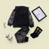 Conjuntos de roupas Criança Meninos Roupas Outono Inverno Crianças Camuflagem Roupas HoodedPant 2 Pcs Outfit Terno Crianças Roupas para Meninos Conjuntos de Roupas X0828