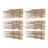 Servis uppsättningar 6 st staketet sushi vävningssats bambu pografipropen rekvisita plastfackbakgrunder matta