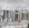 Candélabres en cristal acrylique à 8 bras, centres de table de mariage, décoration debout, bougie chauffe-plat, bougeoir de sol, supports pour bougies piliers