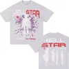 T-shirt da uomo Hellstar T-shirt in cotone Moda Nero Uomo Donna Abiti firmati Cartoon Grafica Punk Rock Top Estate High Street Streetwear 230828