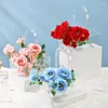 Vases Simple To Clean Multipurpose Long Lasting Eternal Flower Case Dust-proof Acrylic Box Shatter-proof Living Room Decor