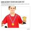 Autre maison jardin trophée pour enfants médaille enfants jeu partie accessoire médailles en plastique jouet petit kit décor football 230826