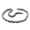 5mm6mm8mm de ancho plata acero inoxidable rey cadena bizantina collar pulsera joyería para hombre hecha a mano 1283589