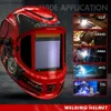 Skyddskläder Auto Darking Welding Helmet Andeli Zeus Mask 180 Visa stor skärmsvetsmask 1/1/1/2 Optisk True Color 4 Sensorer HKD230826