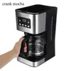 Manual Coffee Grinders Machine 12 Cup Espresso Maker Household Office With Steam for Cappuccino Latte 220V240V 230828