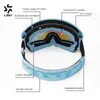 Ski Goggles LDSKI Kid s Multi Colors Spherical Anti Fog PC Lens Revo Coating Children Eyewear Snowboard Glasses for Girls Boys 230828