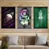 Astronauten Galaxie Leinwand Malerei Kunst Fantasy Weltraum Poster und Druck Wandbild Wand ästhetische Home Jungen Schlafzimmer Wohnzimmer Dekor kein Rahmen Wo6