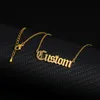 Regalo personalizzato per gioielli di moda con ciondolo in acciaio inossidabile con collana personalizzata con nome personalizzato Hip Hop