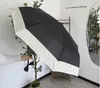 클래식 럭셔리 C 우산 고급 자동 태양 비 우산 접이식 디자이너 비 우산 맑고 비가 오는 우산 2C-3016