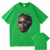 325 Male Tee Green Rare Young Thug Rapper Graphic Hip Hop Retro Short Sleeve T-shirts Men Women 100% Cotto