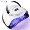 Nageltorkar x7 max UV LED -lampa för naglar smart gelpolsk torkljus med timer automatisk avkänning 57LEDS Professional Nail Dryer X0828