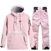 Skipakken Dames skipak Winter SnowSuit Waterdicht Snowboarden Winddicht Warm houden Bedrukte herenjas en broekset 230828