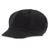 Czapki czapki/scl beret damska ośmiokątna kapelusz artysta kapelusz hats travel gazeta chłopiec męski i kobiety słodkie dziewczęta Cap 56-58cm czysty kolor otokx