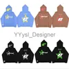 Y2k herr hoodies hip hop full zip up rhinestone hoodie män gotiska streetwear länge ärm överdimensionerad anime tröja punk kläder stjärna brev tryckt n6bj# x0828