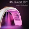 Face Massager 7 Colors LED P on Machine Cold Nano Spray Moisturizing Wind Compress SPA Salon Body Mask PDT 230828