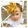 Hair Accessories Nylon Headbands Girls Headwrap Bow Head Band Headband Elastic Nude Candy Color Top Knot Turban Baby Drop Delivery K Dhgoi