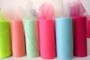 New 6"x25yd Tulle Roll Spool Fabric Wedding Party Chair Bow Decor DIY Tutu Skirt Sheer Gauze Table Banner Garland Tassel sash Bands decorations