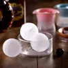 Whisky Whisky Ice Ball Maker Silikonowy lodowy pudełko na duża sferyczna mrożona lodowa klapa HKD230828