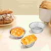 Tin Foil Plate Tart Pan Disposable Pie Dishes Small Aluminum Baking Serving Trays HKD230828