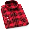 Men's Casual Shirts 2023 Shirt For Men Regular Fit Buttons Campus Style Fashion Trend Flannel Plaid