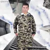 Protective Clothing Dust Proof Work Overalls Camouflage Hooded Working Coveralls Painter Household Jumpsuit Auto Repair Worker Uniforms Warehouse HKD230826
