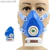 Protective Clothing Reusable Half Face Respirator Gas Mask P-A-1 Filtering Box Organic Vapor Particulate For Painting Spraying Polishing Protection HKD230826