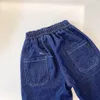 Baby designer Jeans Kids Denim Kid abbigliamento elastico banda elastica primavera Autumn estate 1-14 età marca di lusso blu taglia 90-150 dhgate