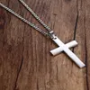 Collier croix religieuse à breloques de luxe pour hommes, couleur or, pendentif Cool Hip Hop avec chaîne, bijoux cadeaux