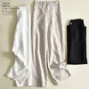 Women's Pants Limiguyue Cotton Linen Women Straight Korean Solid Casual Loose Draped High Waist Trousers Arts Style Thin K3796