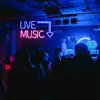 Sign Live Music LED Neon Light Signs Party Bar Studio Atmosphere Light Glowing Signs Studio LED Light DJ Wall Decor Neon Night Lights H