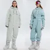 Trajes de esquí Traje de nieve impermeable para mujer Traje de esquí para mujer Deporte Montaña Señoras Chándal Snowboard Mujer Mono de hielo Ropa 230828