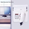 Hair Dryers Professional el Dryer Wall Mounted Negative ion Hairdryer with Holder Base 3 Gears Adjustment For Household Bathroom 230828